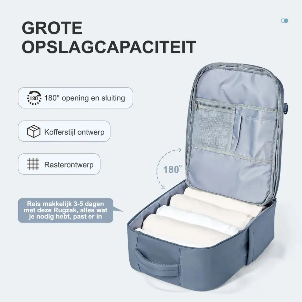 The perfect backpack for the cabin of Ryanair, Easyjet and other low cost carriers!