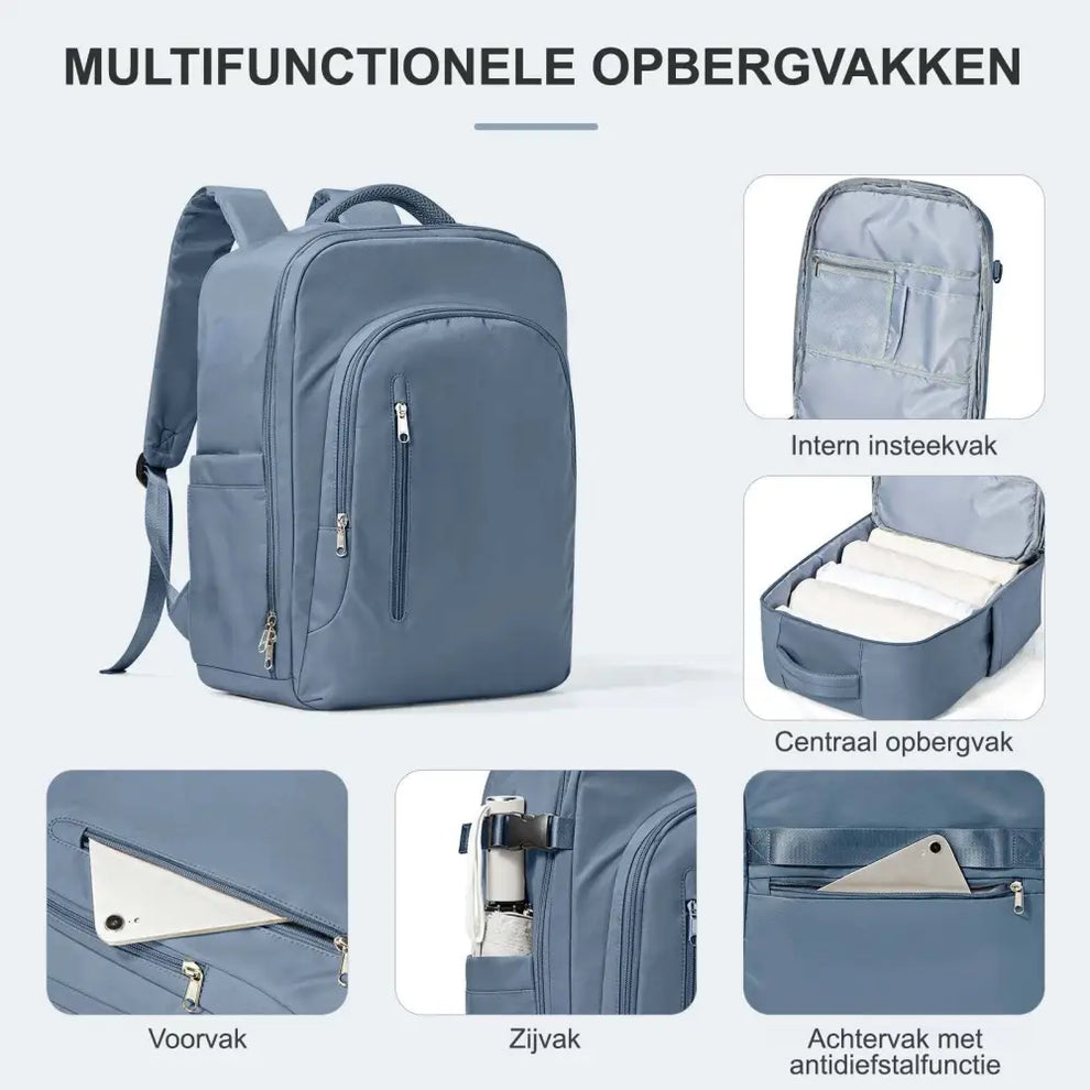 The perfect backpack for the cabin of Ryanair, Easyjet and other low cost carriers!