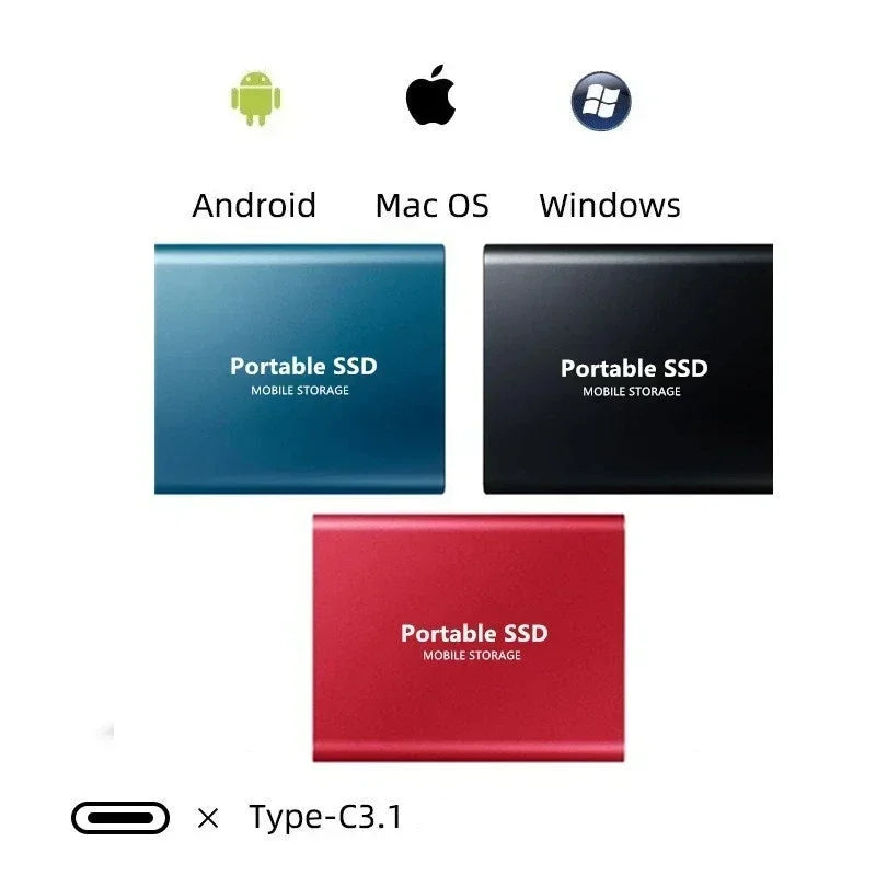 Kannettava SSD Kovalevy 128TB Nopealla Tallennuksella