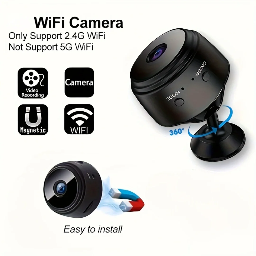 Kotivalvontakamera WiFi Älytoiminnoilla ja Videotoistolla