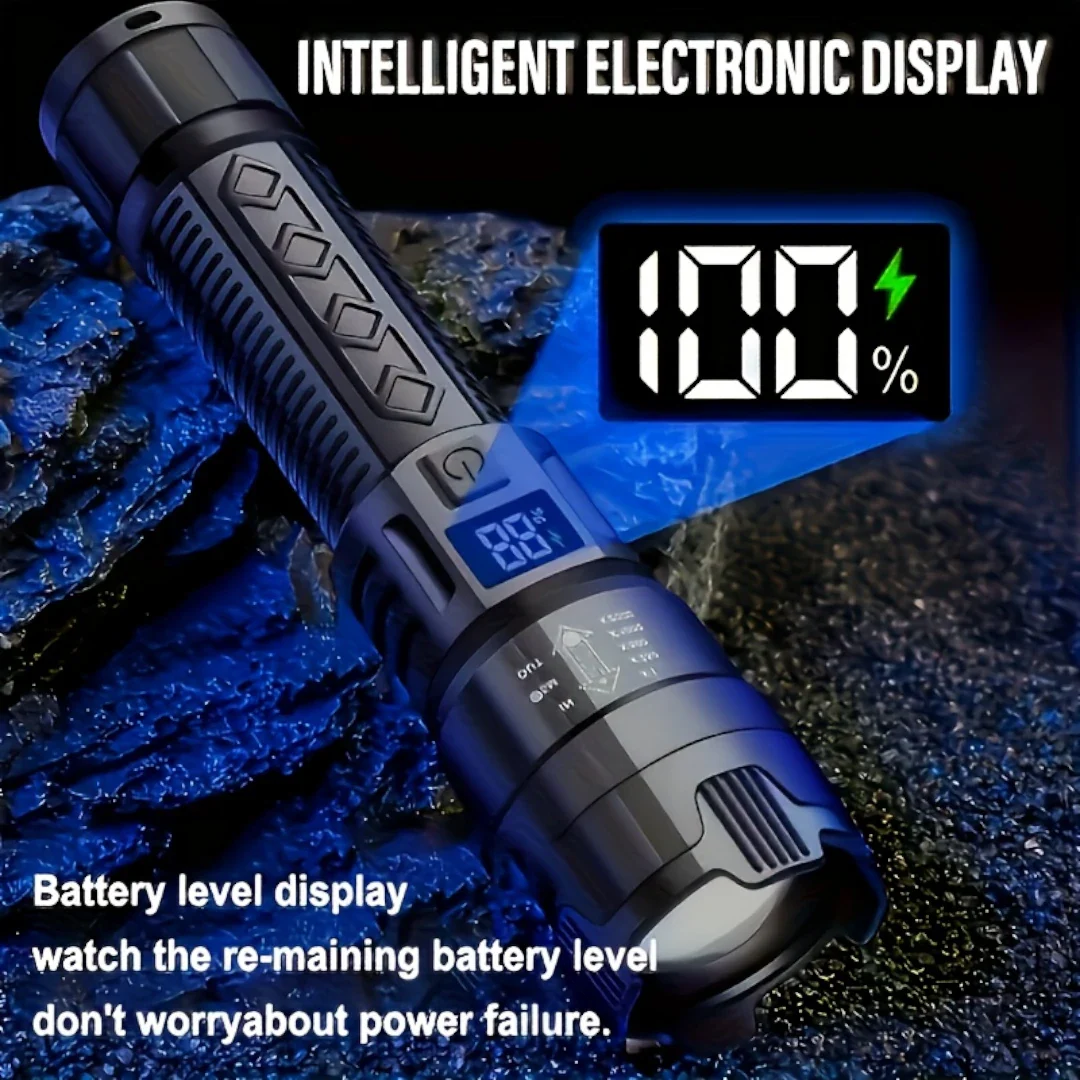 Ladattavat LED-taskulamput 2 Kpl Kolmella Valotilalla