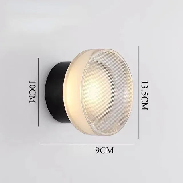 LED Seinävalaisin Moderni Pyöreä Lasi Sisäkäyttöön