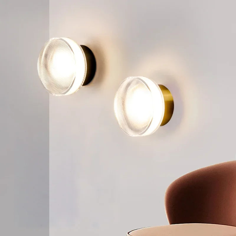 LED Seinävalaisin Moderni Pyöreä Lasi Sisäkäyttöön