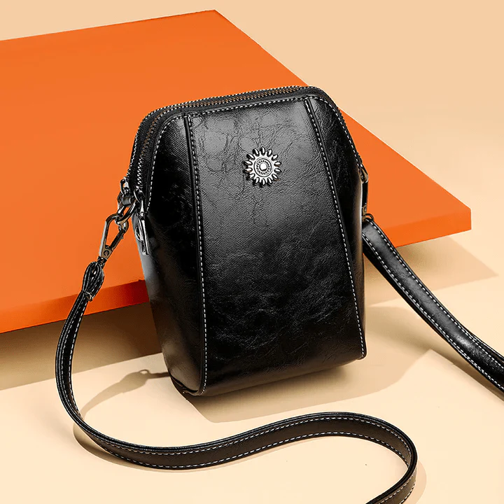Retro Crossbody Leather Bag™ – Ajaton Tyyli ja Käytännöllisyys Yhdessä