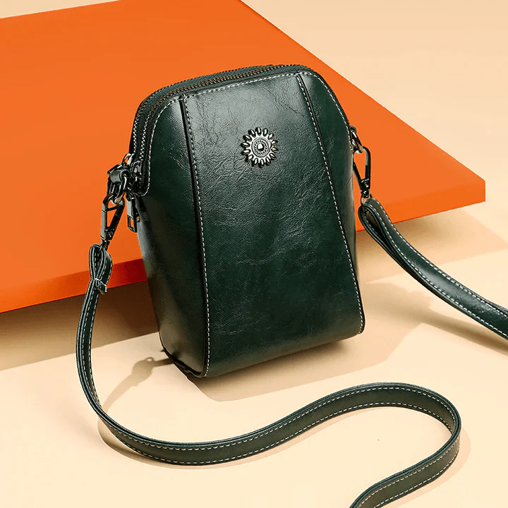 Retro Crossbody Leather Bag™ – Ajaton Tyyli ja Käytännöllisyys Yhdessä