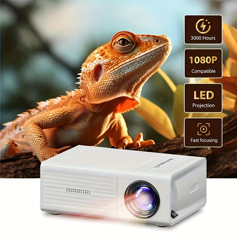 Mini Projektori USB-Virtalähde 1080P Full HD