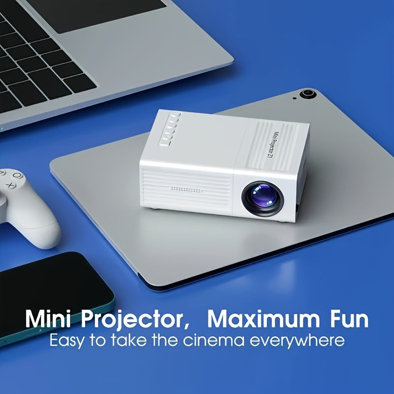 Mini Projektori USB-Virtalähde 1080P Full HD