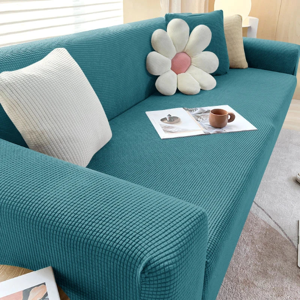 Tyylikäs sohvan suojus – SafeSofa™ liukumaton jacquard-päällinen