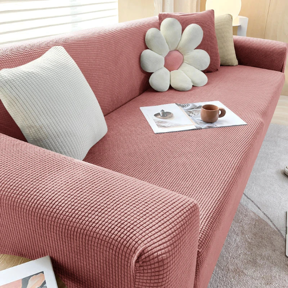 Tyylikäs sohvan suojus – SafeSofa™ liukumaton jacquard-päällinen