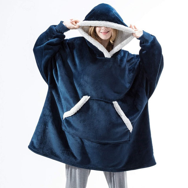 Huge Hoodie – Täydellinen Ylisuuri Hupparihuopa Lämmölle & Mukavuudelle