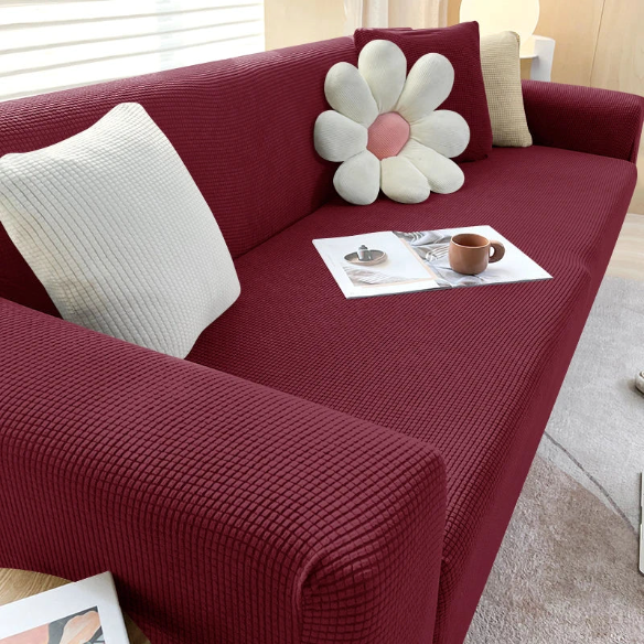 Tyylikäs sohvan suojus – SafeSofa™ liukumaton jacquard-päällinen